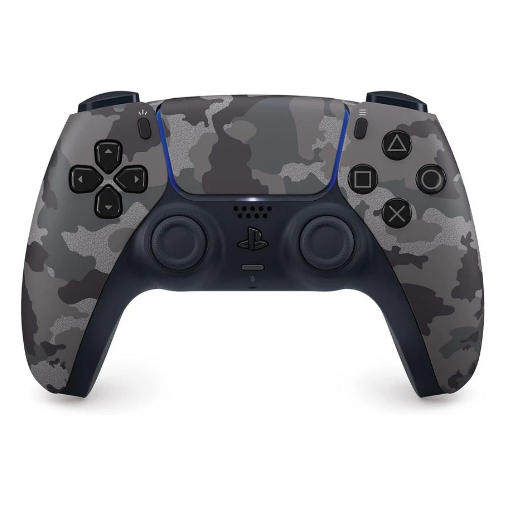 PS5 DualSense Gray Camouflage controller front view